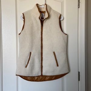 White Sherpa Vest